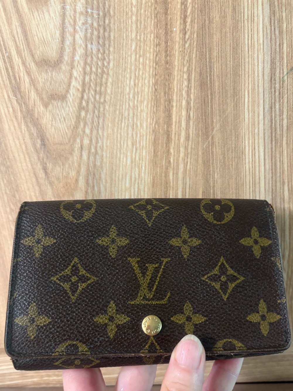 Authentic Louis Vuitton Monogram Bifold  snap Wallet